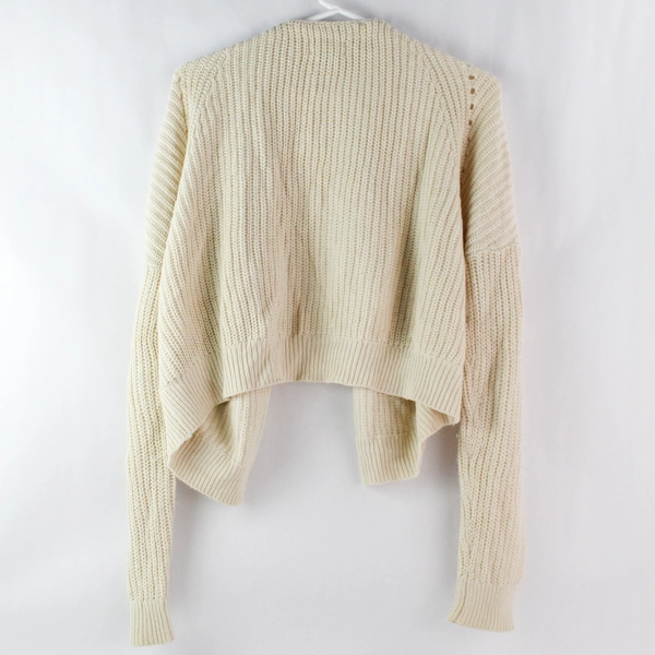 Universal Threads Women's L Beige Open Front Sweater Cardigan - Pre-owned