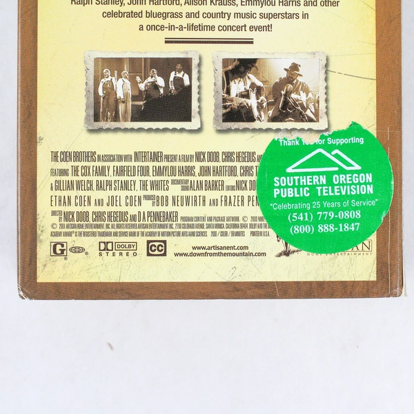 Down From The Mountain 2001 VHS - Artisan Home Entertainment - Good Condition