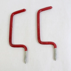 Set of 2 Vinyl-Coated Rafter Screw Hooks