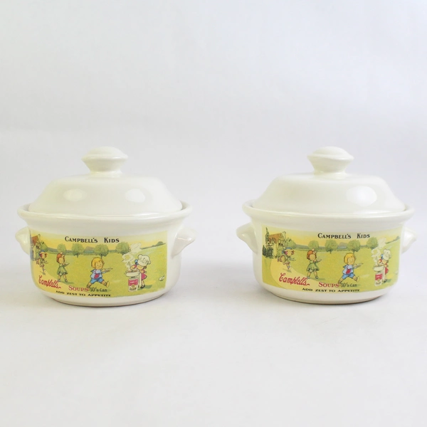 1996 Westwood International Campbell's Kids Covered Ramekins