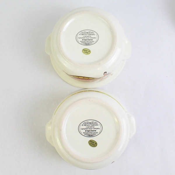 1996 Westwood International Campbell's Kids Covered Ramekins