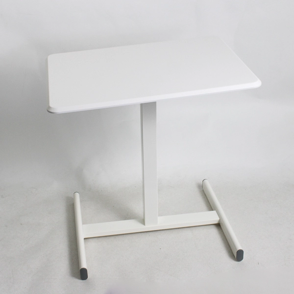 Newbulig White Standing Height Adjustable Desk Laptop Mobile Rolling Table