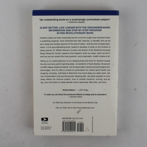 The Promise of Sleep by William C Dement 1999 Dell Trade PB