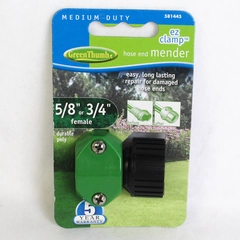 New Green Thumb EZ Clamp Hose End Mender 5/8" or 3/4" Female