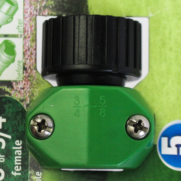 New Green Thumb EZ Clamp Hose End Mender 5/8" or 3/4" Female