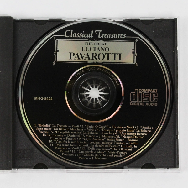 The Great Luciano Pavarotti 1999 Classical Treasures CD