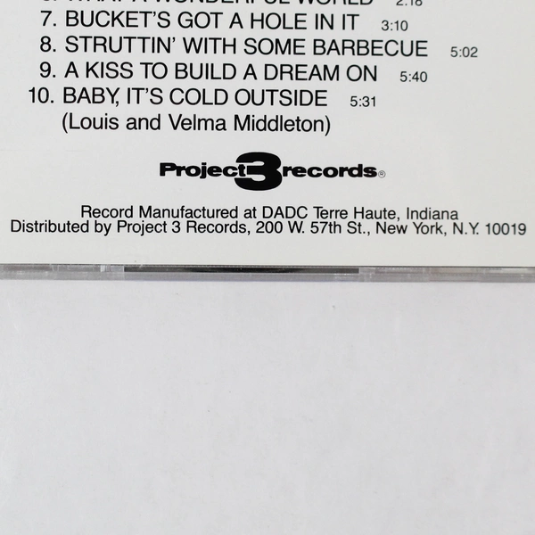 What A Wonderful World Louis Armstrong Concert 1988 CD Project 3