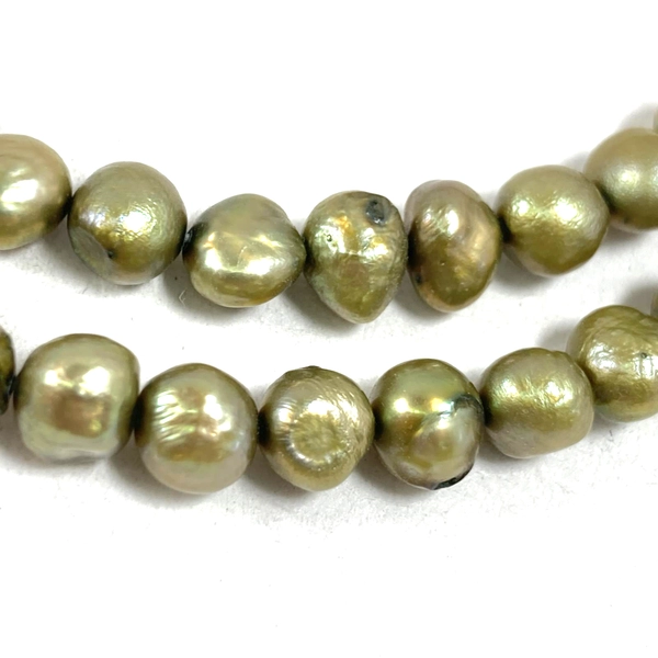 Vintage Gold-Toned Faux Pearl Strand Necklace 34.5" Elegant Accessory
