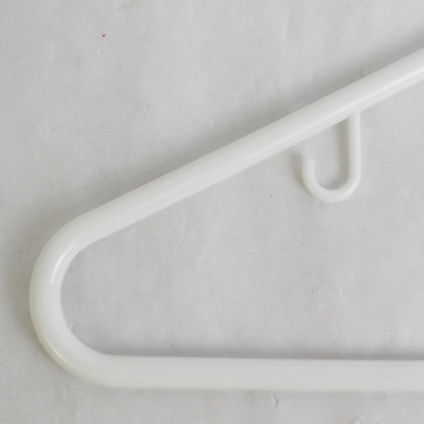 Lot of 10 Tubular White Hangers Standard Size for Closet Storage Organization