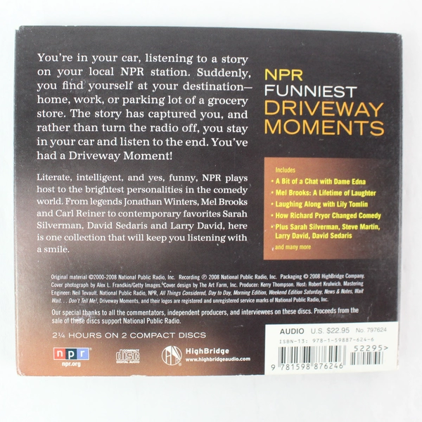 NPR Funniest Driveway Moments 2008 2 Audio CDs - Pre-Owned Comedy Collection