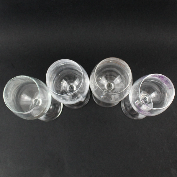 Set of 4 Various Oregon Medium Sized Glass Wine Glasses