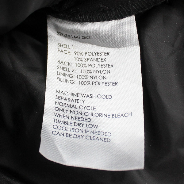 Ikazz Women's Winter Coat Sz M Black Lightweight Hooded Zip-Up