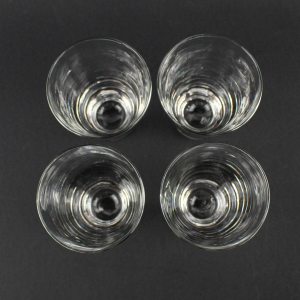 Set of 4 Libbey Clear Flared Drinking Glasses Drinkware Barware