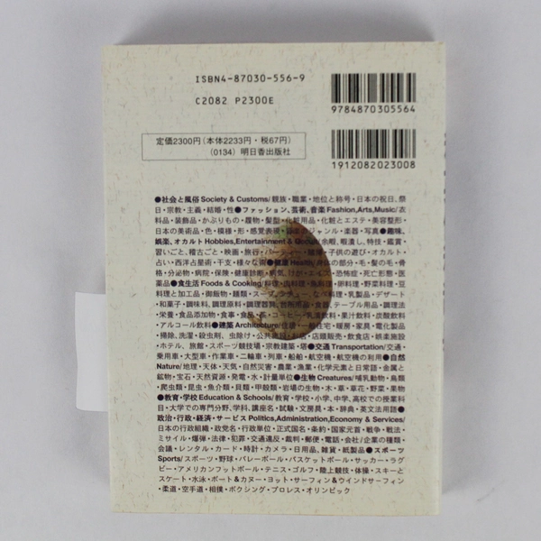 Japanese to English Dictionary Of Daily Vocabulary Words 1993 Paperback DJ