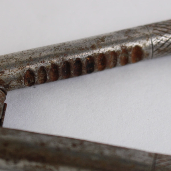 Antique Metal Spring Jointed Nutcrackers U S Patent Date Oct. 22,1918