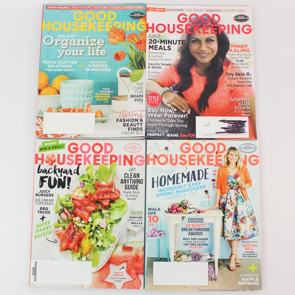 Lot of 4 Good Housekeeping Magazines 2015 Feb March May June