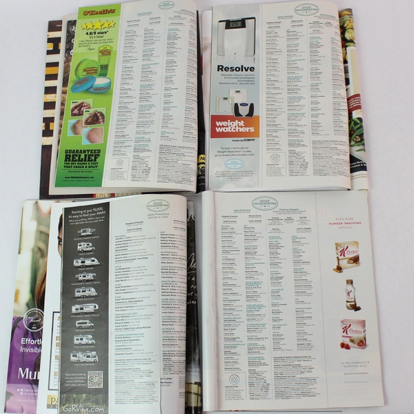 Lot of 4 Good Housekeeping Magazines 2015 Feb March May June