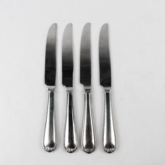 Set of 4 Reed & Barton Domain French Dinner Knife Stainless Steel 9.5"
