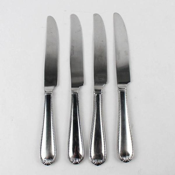 Set of 4 Reed & Barton Domain French Dinner Knife Stainless Steel 9.5"