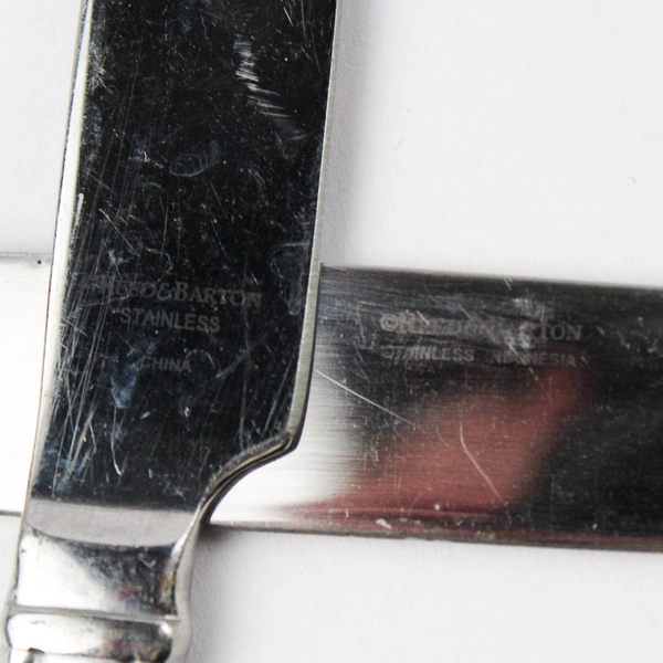 Set of 4 Reed & Barton Domain French Dinner Knife Stainless Steel 9.5"