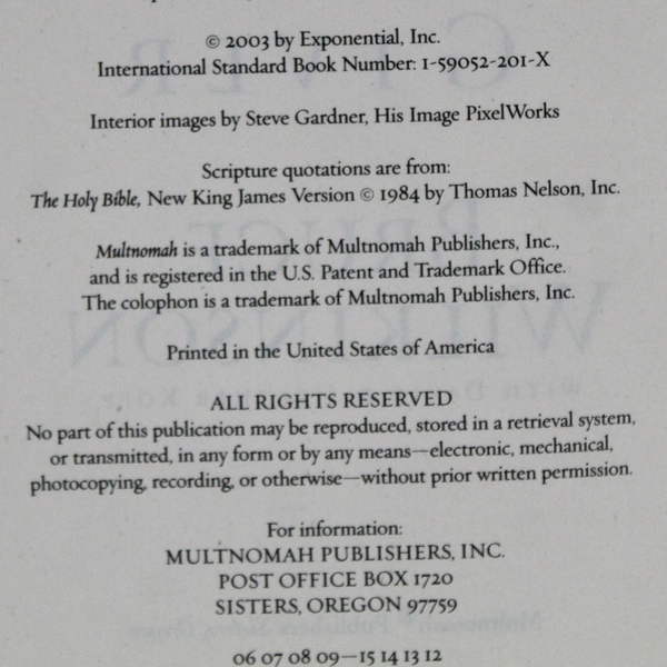 The Dream Giver by Bruce Wilkinson A Modern Day Parable 2003 Hardcover DJ