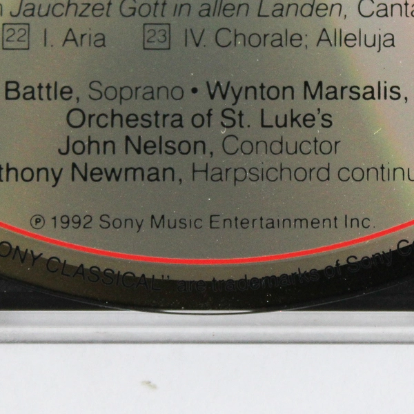 Kathleen Battle & Wynton Marsalis Baroque Duet CD 1992 Sony Music Good