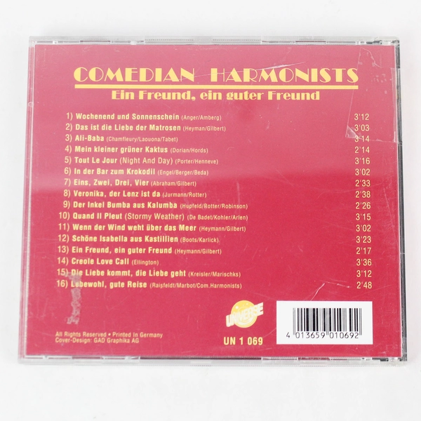 Comedian Harmonists - Ein Freund, Ein Guter Freund CD - Good Condition