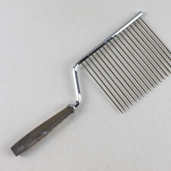 Vintage Silver Plate Handle Cake Breaker Tool Light Tarnish