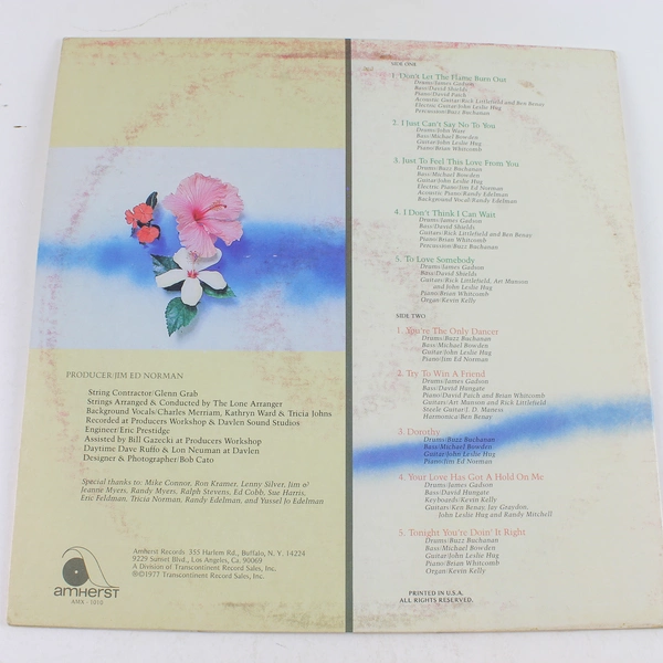 Jackie De Shannon You're The Only Dancer 1977 Vinyl LP Amherst Records AMX 1010