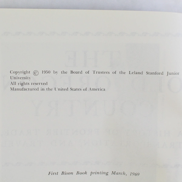 Vintage The Old Oregon Country by Oscar Osburn Winther 1969 Paperback