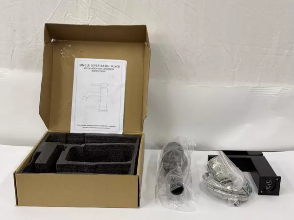 New Kenes LJ-9031-2 Single Matte Black Finish Bathroom Faucet