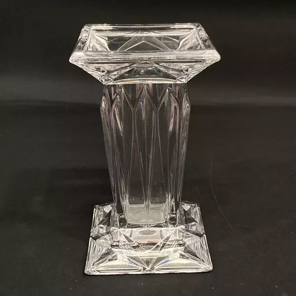 Vintage PartyLite Quad Prism Crystal 7" Vase Germany