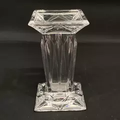 Vintage PartyLite Quad Prism Crystal 7" Vase Germany