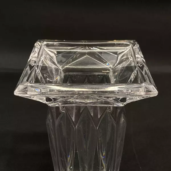 Vintage PartyLite Quad Prism Crystal 7" Vase Germany