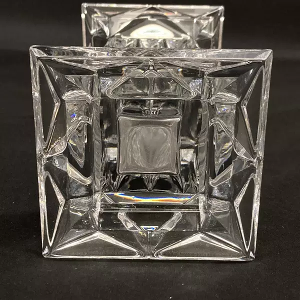 Vintage PartyLite Quad Prism Crystal 7" Vase Germany