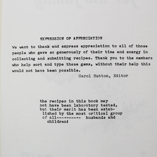 Vintage Good Food for the Family LPN Oregon 2nd Ed. Cookbook Spiral Bound