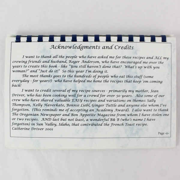 Vista Balloon Cookbook by Catherine Driver - Vintage Spiral Bound, Very Good