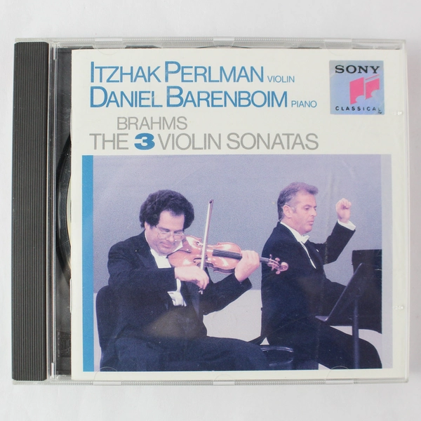 Itzhak Perlman Brahms 3 Violin Sonatas 1990 CD Sony Classical - Good Condition