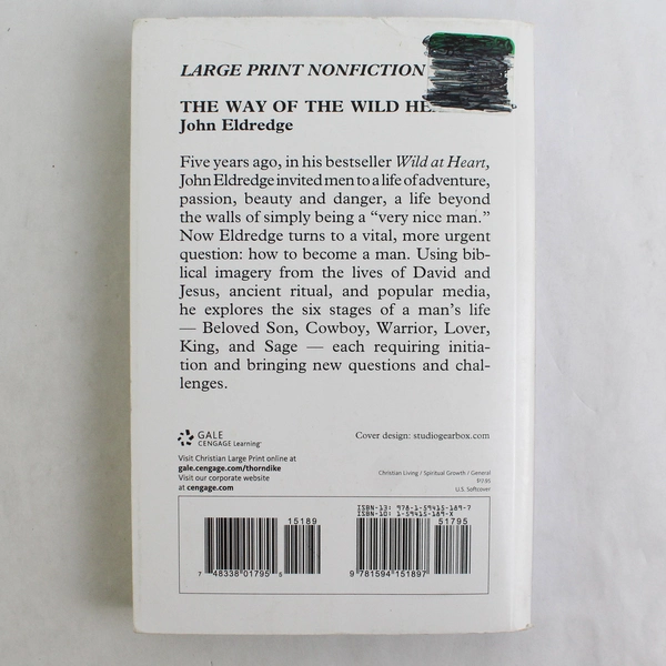 Large Print The Way Of The Wild Heart by John Eldredge 2007 Paperback