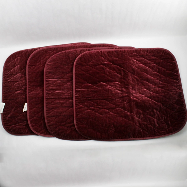Set of 4 Fiberlinks Burgundy Red Chair Covers 21" x 22"