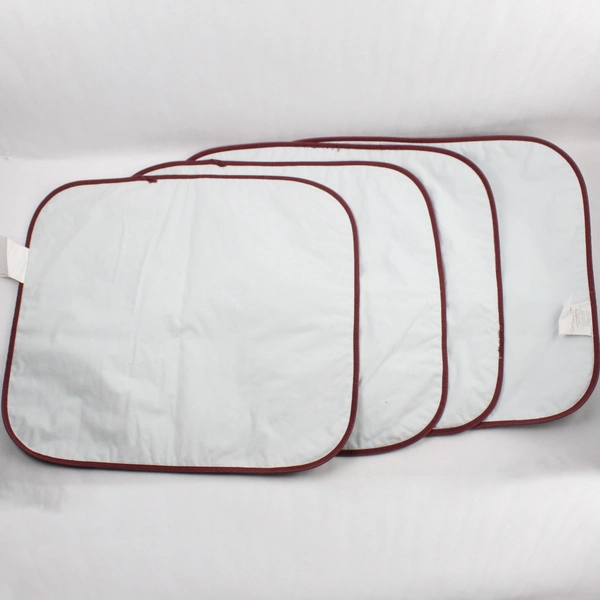 Set of 4 Fiberlinks Burgundy Red Chair Covers 21" x 22"