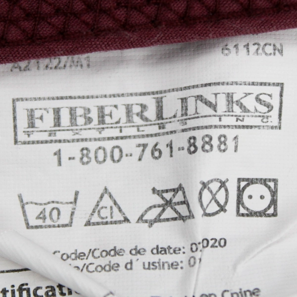 Set of 4 Fiberlinks Burgundy Red Chair Covers 21" x 22"