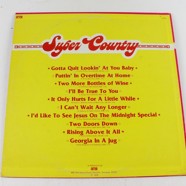 Super Country 1978 Vinyl AMR Records C578