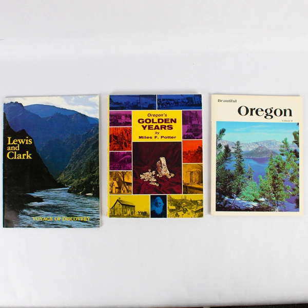 Lot of 3 Vintage Books Magazines About Oregon Culture & Nature Paperback