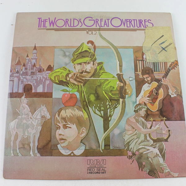 The World's Great Overtures Vol. 2 Vinyl Record 2 LP Set - Pre-owned, Tape