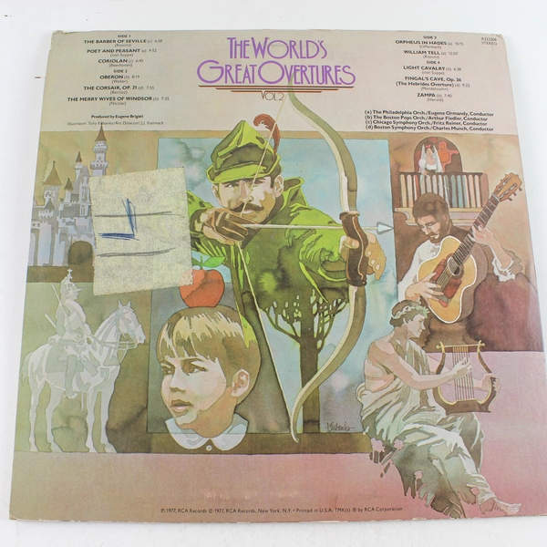 The World's Great Overtures Vol. 2 Vinyl Record 2 LP Set - Pre-owned, Tape