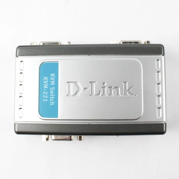 D-Link KVM-221 2-Port USB KVM Switch with Audio Support