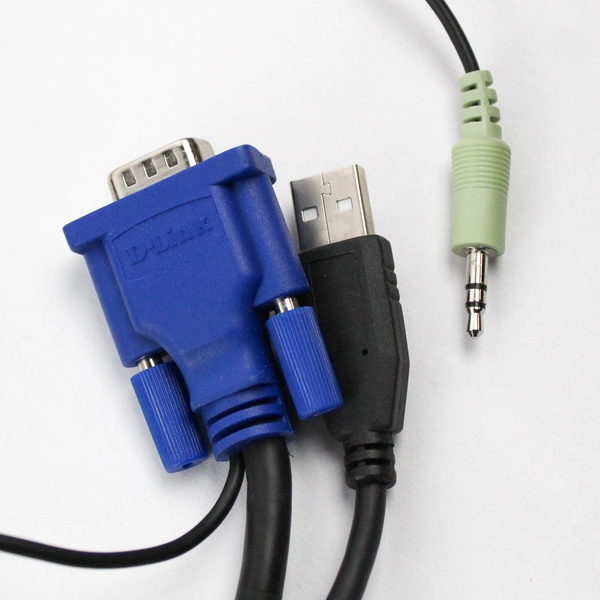 D-Link KVM-221 2-Port USB KVM Switch with Audio Support