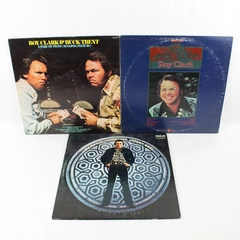 Lot of 3 Vintage Country Music 12" Vinyl Records Bobby Bare Roy Clark Buck Trent
