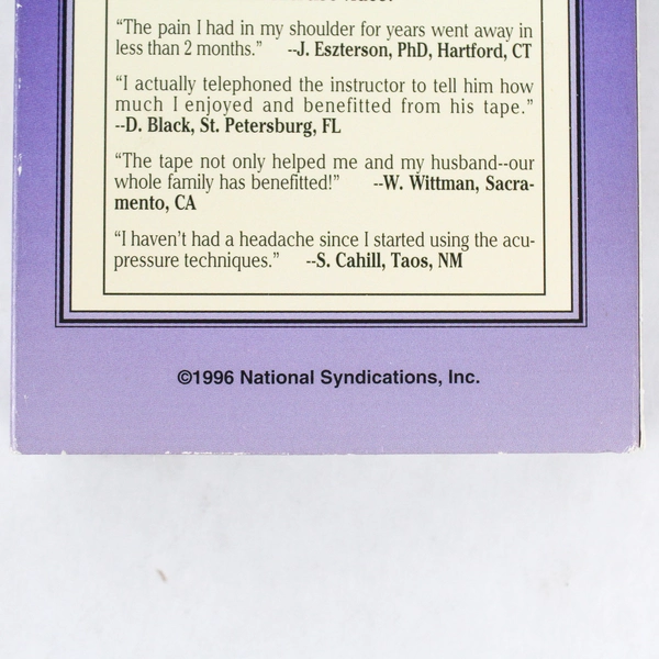 Tai Chi For Seniors VHS 1996 National Syndications - Good Condition